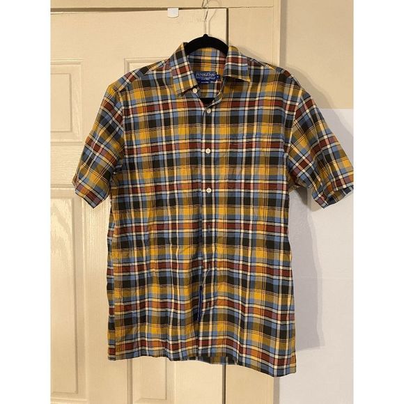 Pendleton 🐾 Surf Size Small Button Down Plaid Shirt - Picture 1 of 6